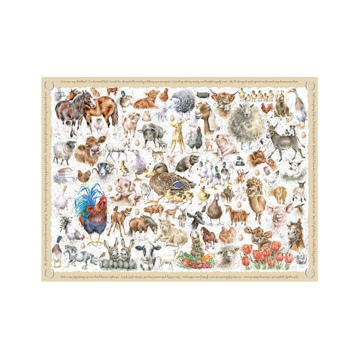 Wrendale Designs Farmyard Friends Legpuzzel - 1000 Stukjes