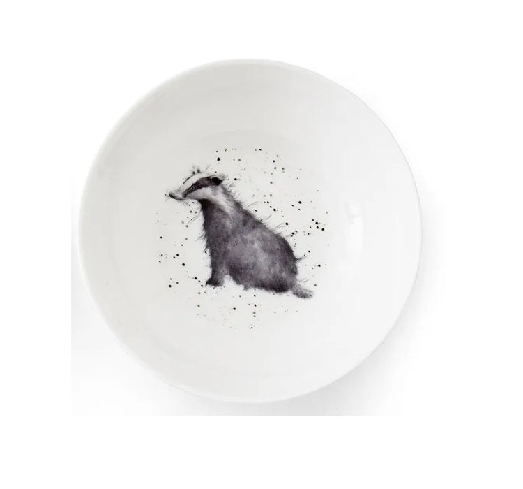 Wrendale Designs Badger Schaaltje - Das - Porselein - Ø 15,3 cm