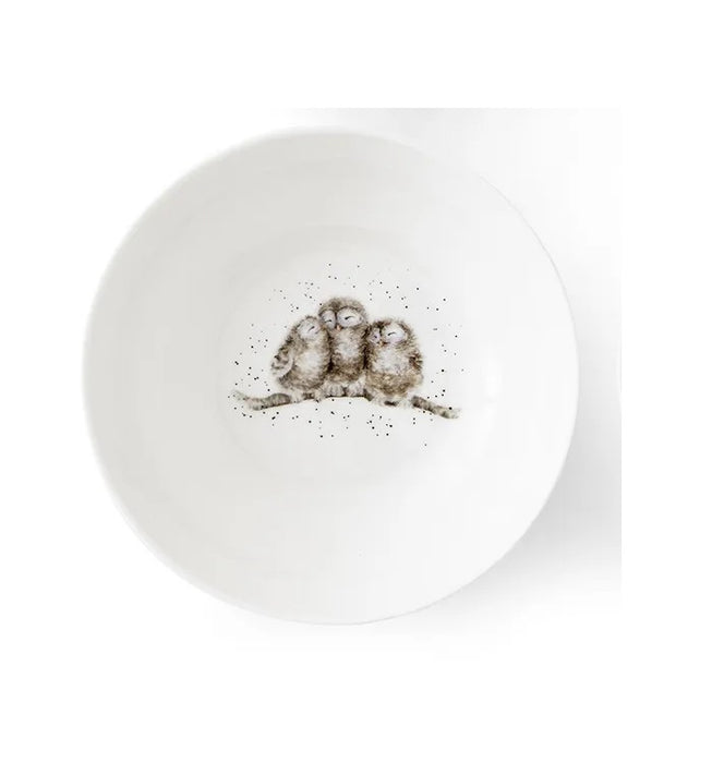 Wrendale Designs Owl Schaaltje - Uil - Porselein - Ø 15,3 cm