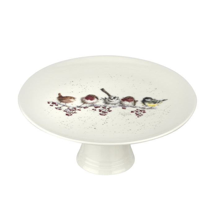 Wrendale Designs One Snowy Day Taartplateau - Porselein - Ø 24,8 cm
