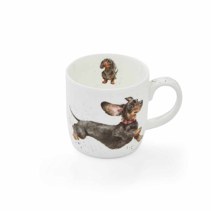 Wrendale Designs That Friday Feeling Beker - Teckel - Fine Bone China - 300 ml