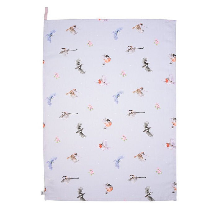 Wrendale Designs Feathered Friends Theedoek - 69 cm x 50 cm