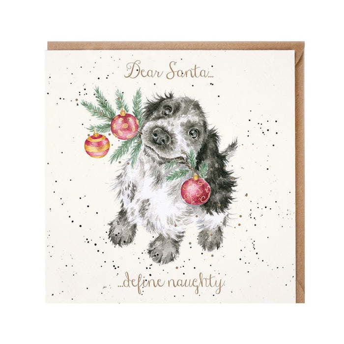 Wrendale Designs Dear Santa ... Define Naughty Kaart
