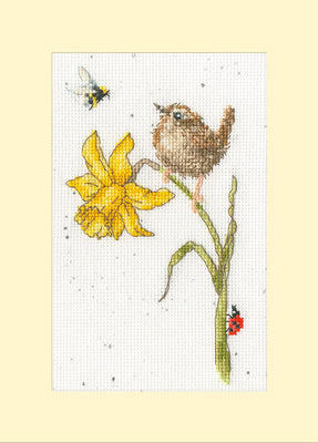 Wrendale Designs The Birds and the Bees Borduurpakket - 10 cm x 16 cm