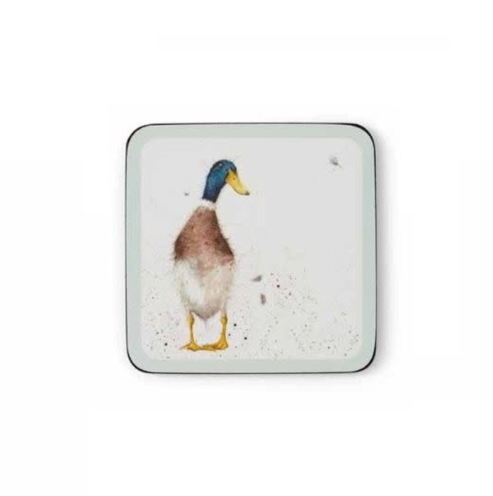 Wrendale Designs Onderzetter - Eend - 10,5 cm x 10,5 cm