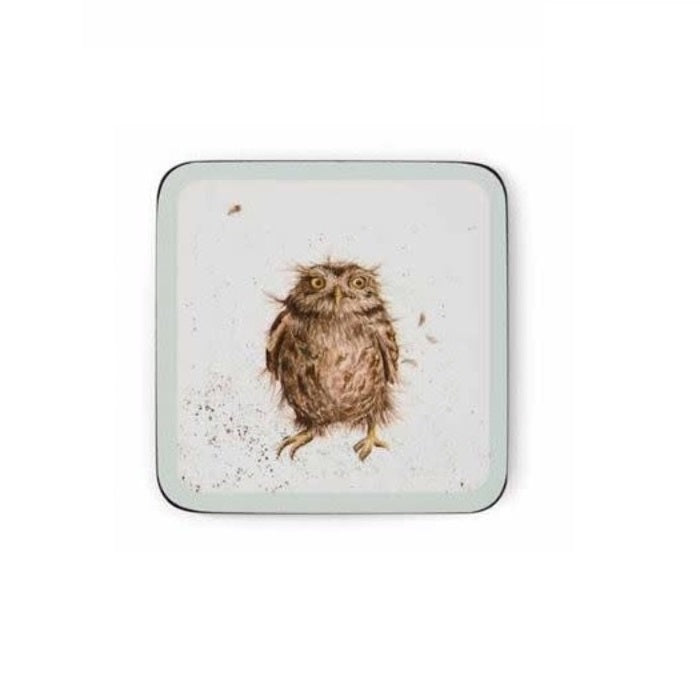 Wrendale Designs Onderzetter - Uil - 10,5 cm x 10,5 cm