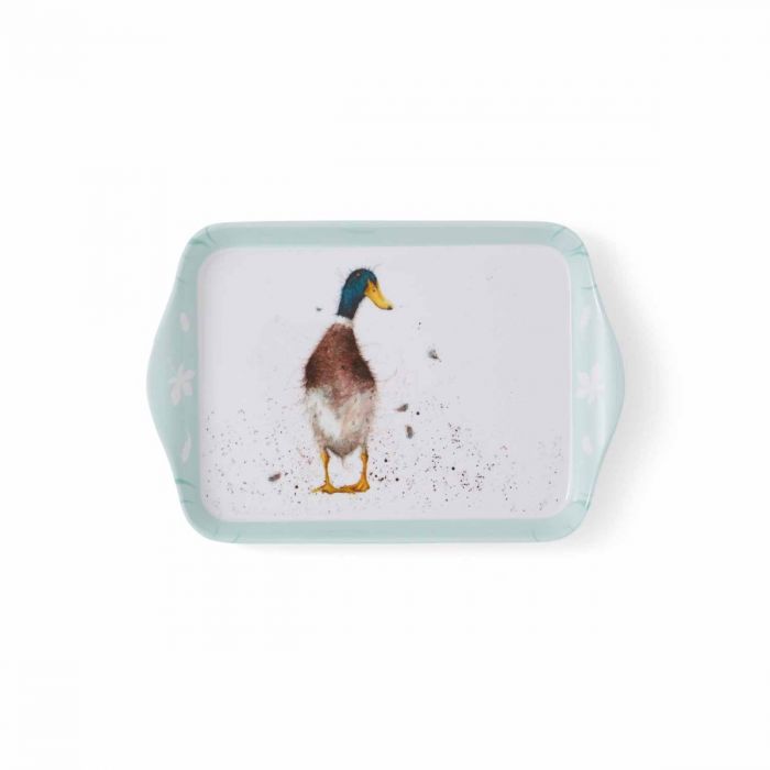 Wrendale Designs Guard Duck Dienblad - Eend - Melamine - 20,3 cm x 17,8 cm