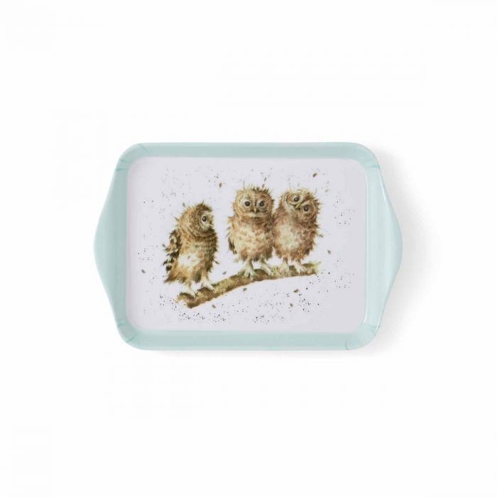 Wrendale Designs Owl Scatter Dienblad - Uil - Melamine - 20,3 cm x 17,8 cm