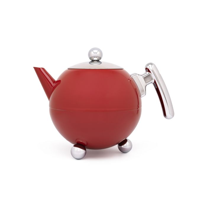 Bredemeijer Duet® Bella Ronde Theepot - Carmine Red - 1,2 ltr.