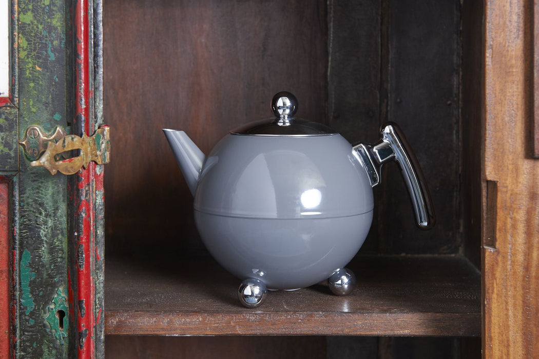 Bredemeijer Duet® Bella Ronde Theepot - Cool Grey - 1,2 ltr.