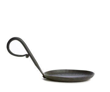 Rustik Lys Senna Kandelaar - Zwart - Metaal