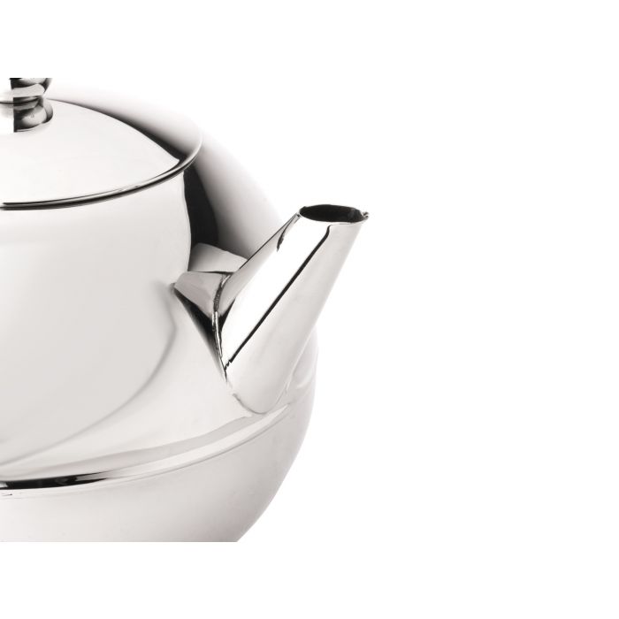 Bredemeijer Duet® Bella Ronde Theepot - Chroom Beslag - 1,2 ltr.