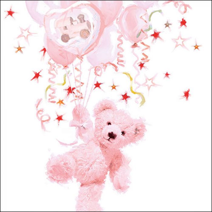 Ambiente Teddy Rose Papieren Servetten - 33 cm x 33 cm