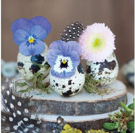 Ambiente Flower In Eggs Papieren Servetten - 33 cm x 33 cm
