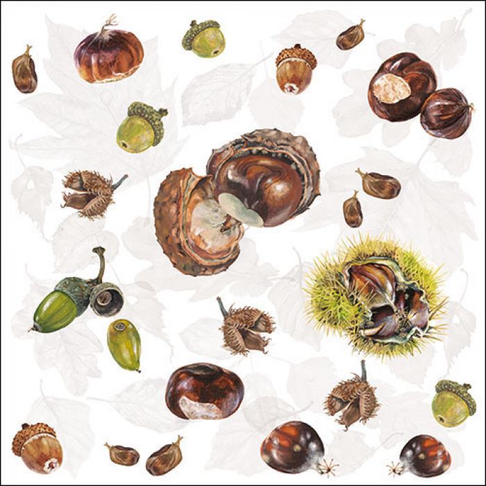 Ambiente Chestnuts Papieren Servetten - 33 cm x 33 cm