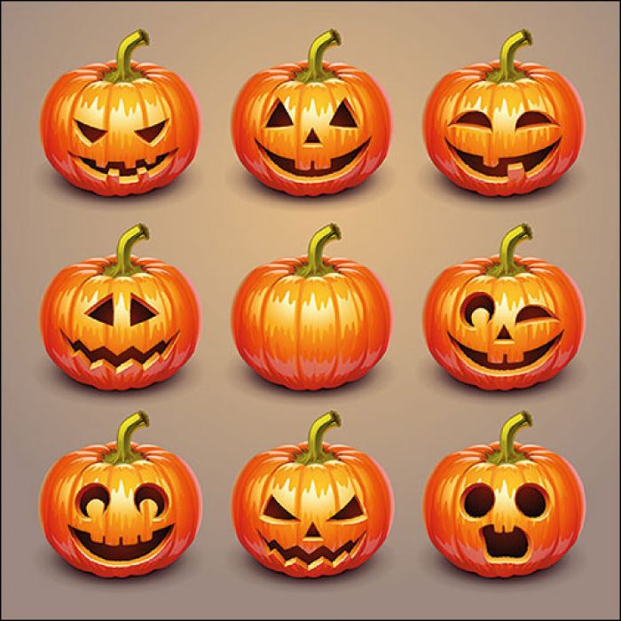 Ambiente Halloween Pumpkins Servetten - 33 cm x 33 cm