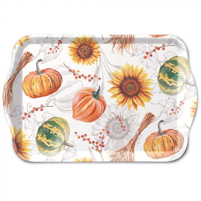 Ambiente Pumpkins & Sunflowers Dienblad - Melamine - 13 cm x 21 cm