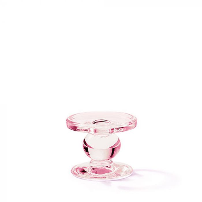 Ambiente Kaarsenhouder - Roze - Glas - Ø 8,5 cm