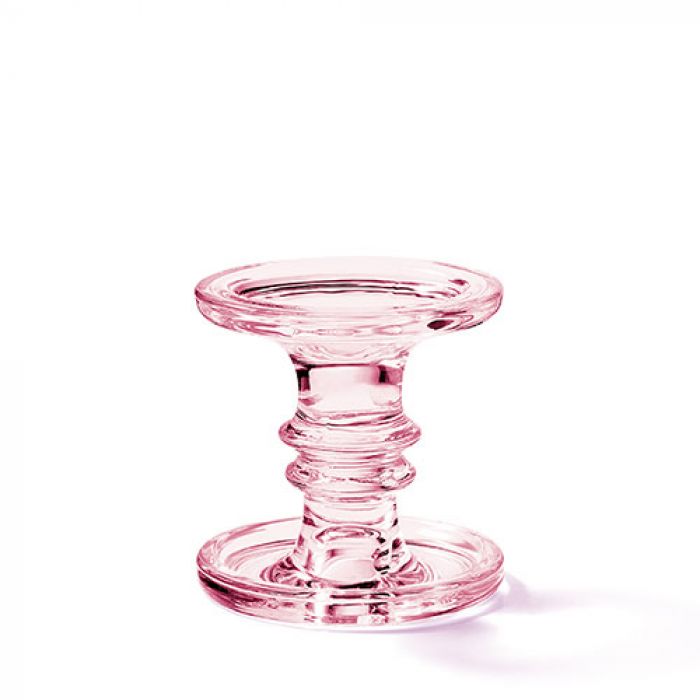 Ambiente Kaarsenhouder - Roze - Glas - Ø 11 cm