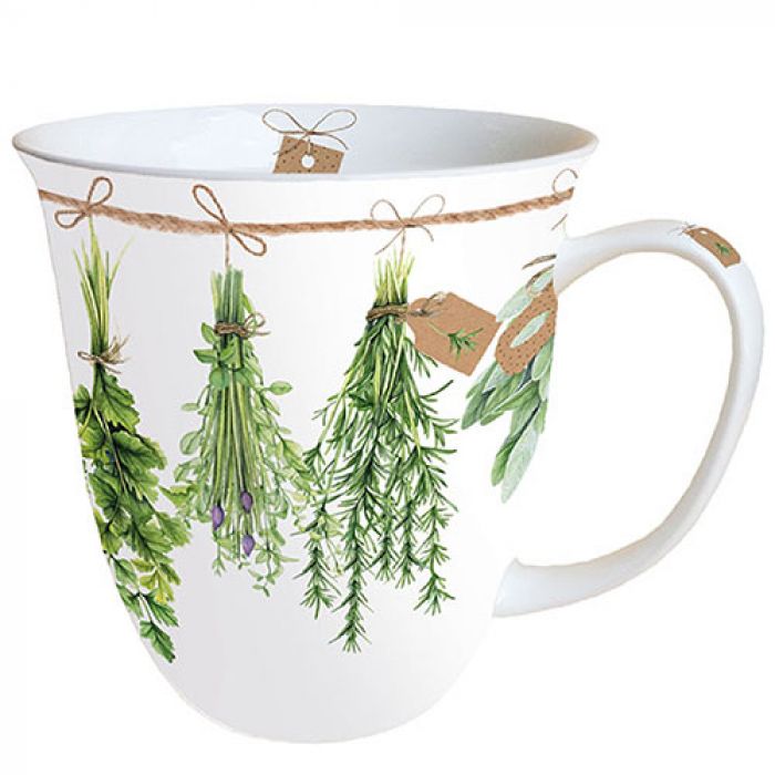 Ambiente Fresh Herbs Beker - Fine Bone China - 400 ml
