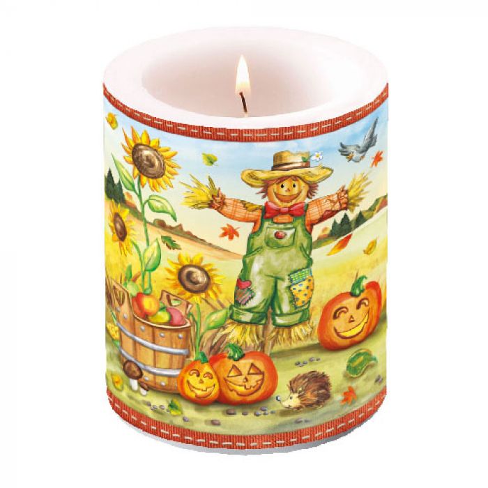 Ambiente Scarecrow Kaars - Groot - Paraffine - Ø 10 cm