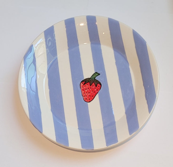 Dishes & Deco Fruity Bord - Aardbei - Aardewerk - Ø 20 cm