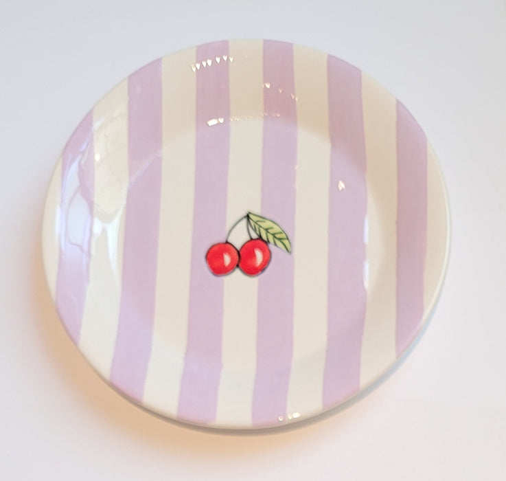 Dishes & Deco Fruity Bord - Kers - Aardewerk - Ø 20 cm