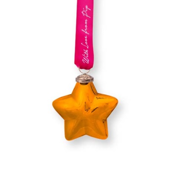 Pip Studio Glass Star Gold Ornament - Glas - 10 cm