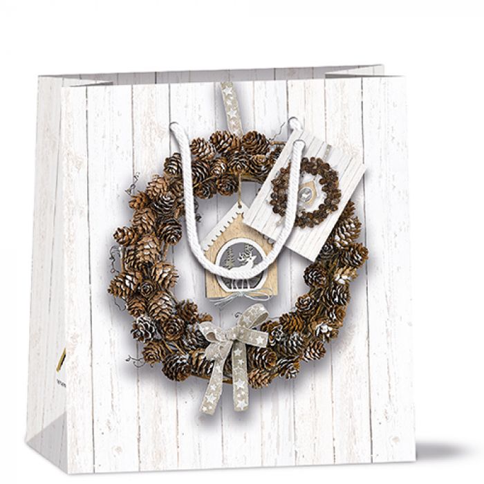 Ambiente Cadeautas Pine Cone - Papier - 22 cm x 25 cm x 13 cm