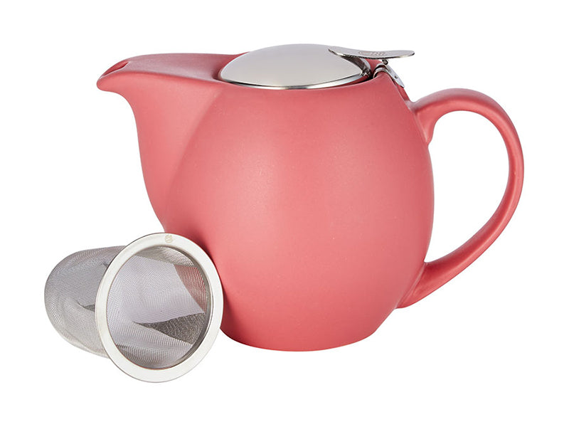 ChaCult Saara Matt Berry Red Theepot - Porselein - Rood - 900 ml