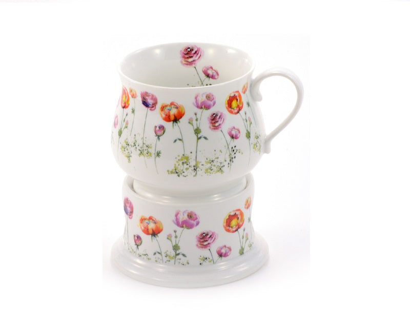 ChaCult Frida Beker op Warmer  - Porselein - 350 ml