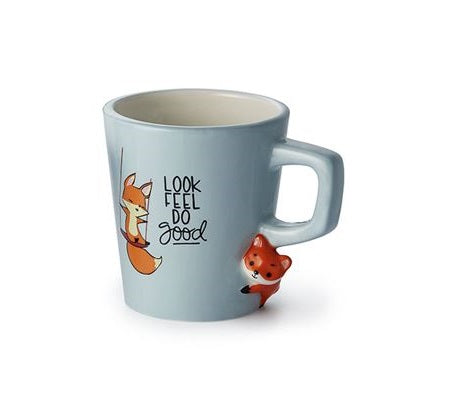 ChaCult Ollie Beker - Vosje - Aardewerk - 300 ml