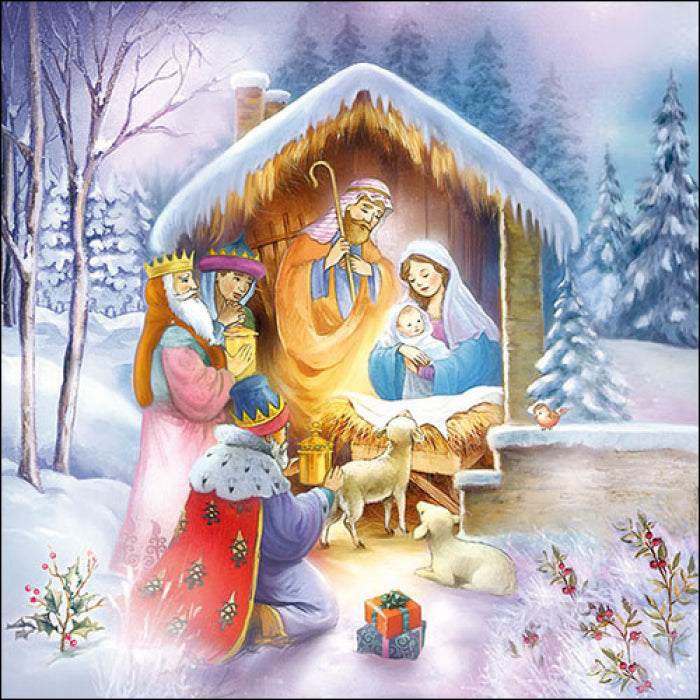 Ambiente Nativity Servetten - 33 cm x 33 cm