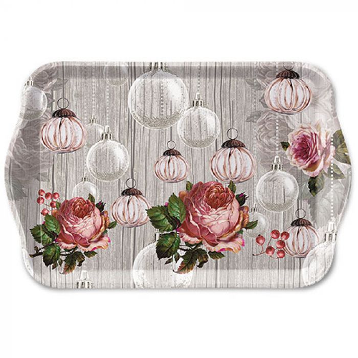 Ambiente Roses And Baubles Dienblad - Melamine - 13 cm x 21 cm