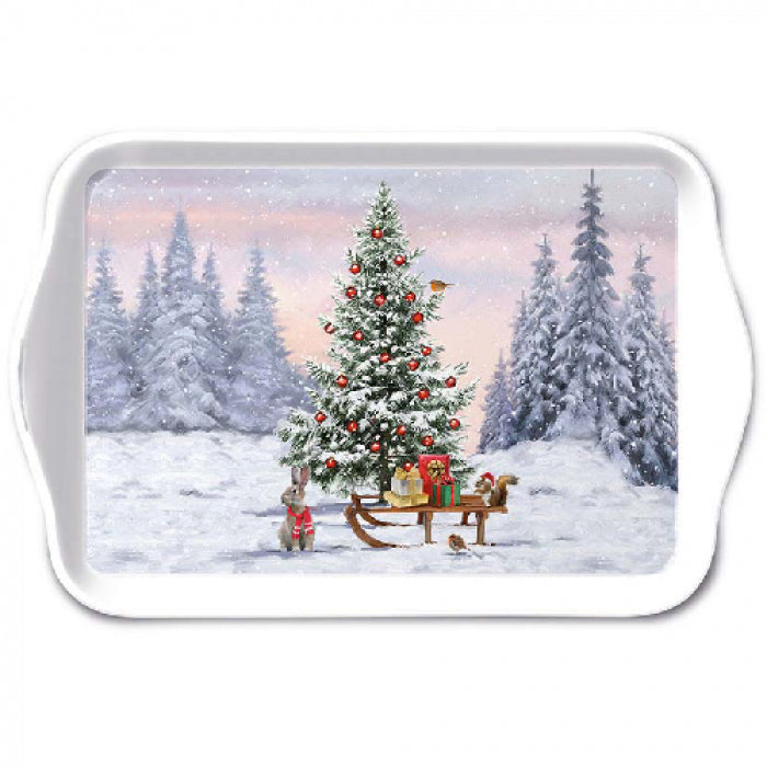 Ambiente Winter Animals Dienblad - Melamine - 13 cm x 21 cm