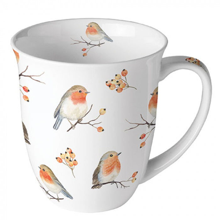 Ambiente Robin Family Beker - Fine Bone China - 400 ml