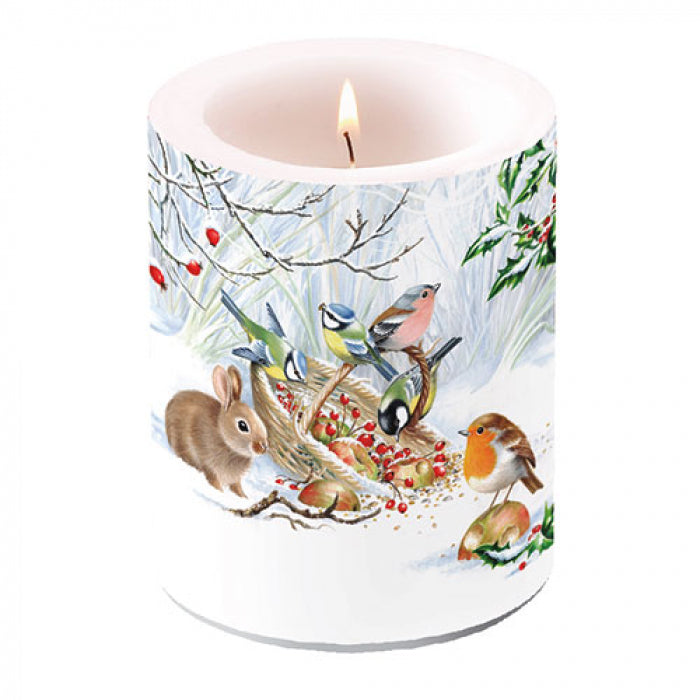 Ambiente Winter Treat Kaars - Groot - Paraffine - Ø 10 cm