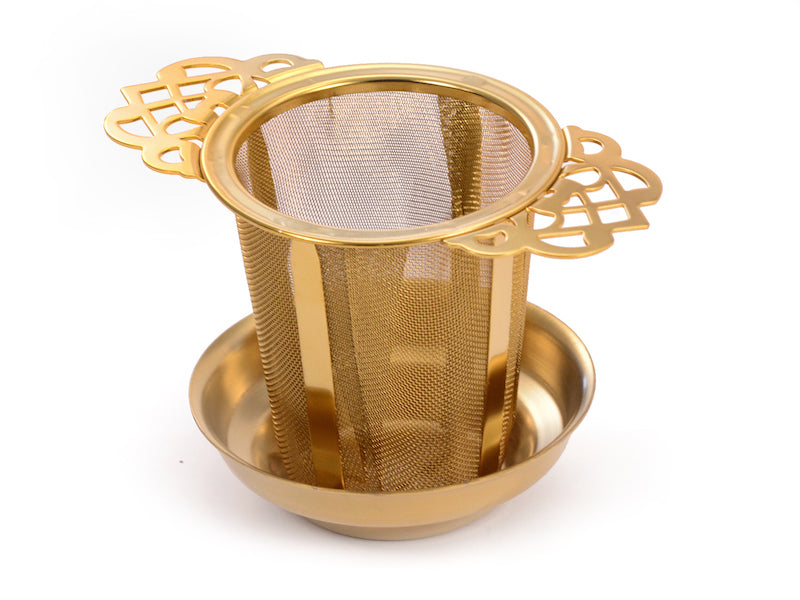 ChaCult Theezeef Inclusief Lekbakje - RVS - Ø 5,5 cm