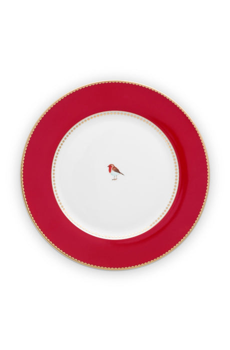 Pip Studio Love Birds Red Dinerbord - Porselein - Ø 26,5 cm