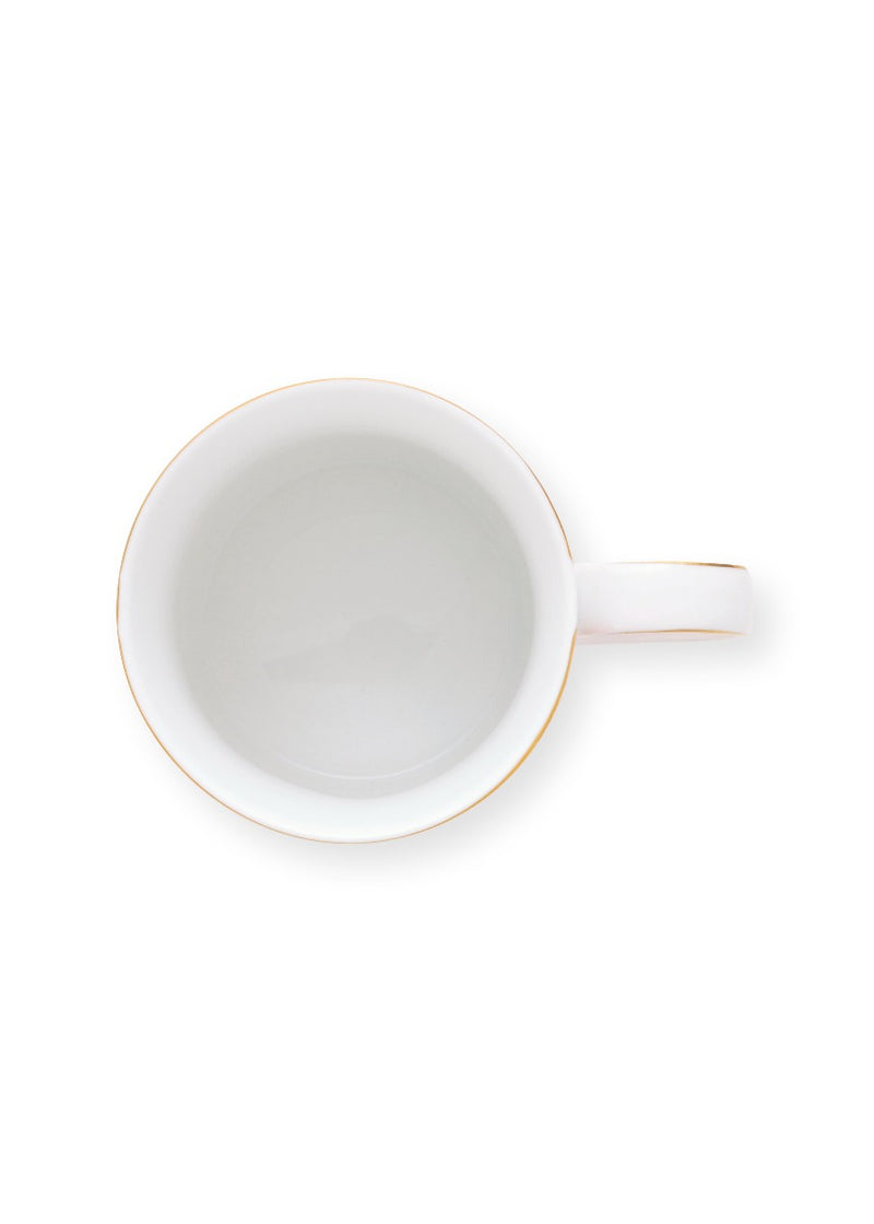 Pip Studio Love Birds Medallion Red Beker - Porselein - 150 ml