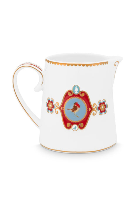 Pip Studio Love Birds Medallion White Melkkannetje - Porselein - 270 ml