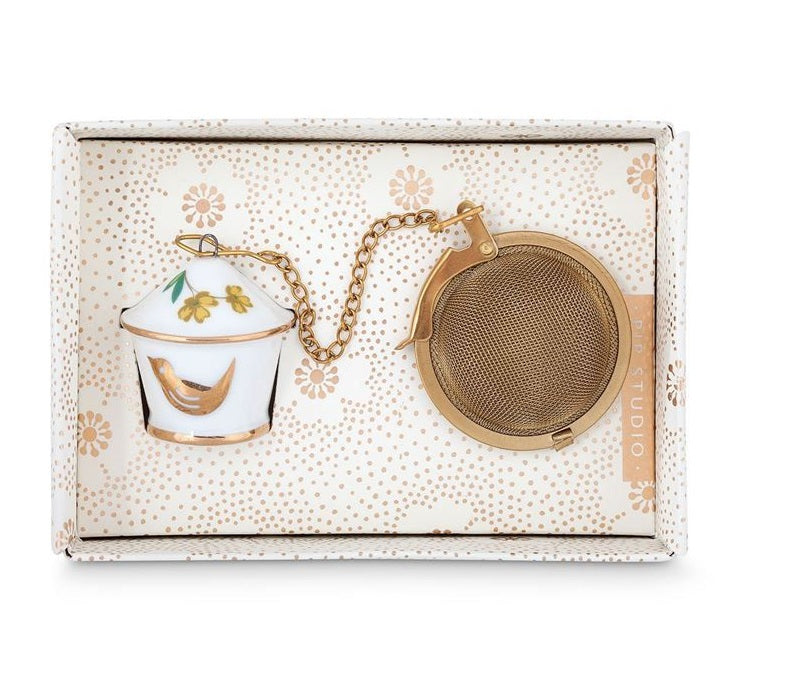 Pip Studio Floral Birdhouse Thee Ei - Porselein