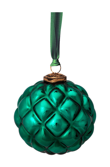 Pip Studio Glass Dark Green Ornament - Glas - 12,5 cm