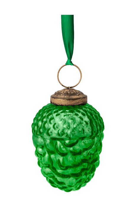 Pip Studio Glass Pine Cone Green Ornament - Glas - 7,5 cm