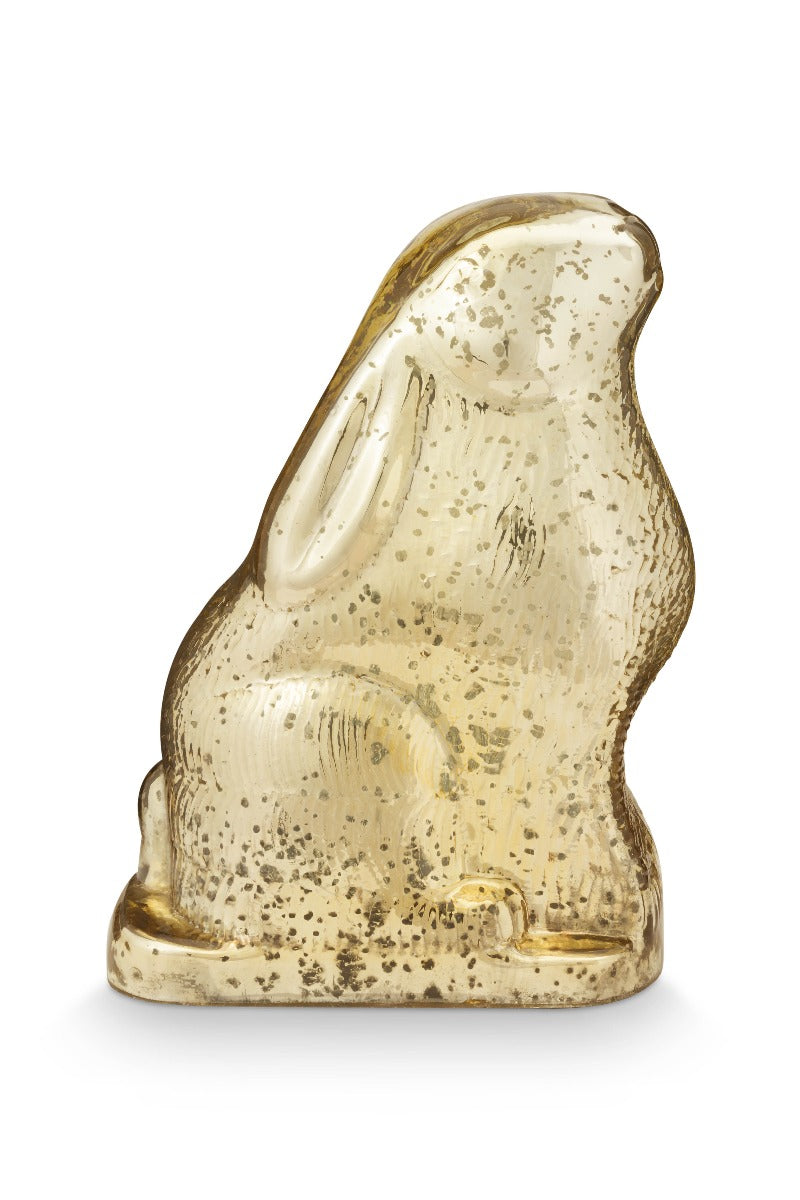 Pip Studio Decoratie Haas - Goudkleurig - Metaal - 19,5 cm x 26 cm