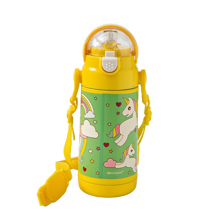 Brandani Thermosfles - Geel - Kunststof/Metaal - 350 ml