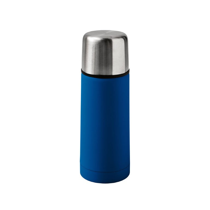 Brandani Thermosfles - Blauw - RVS/Rubber - 350 ml