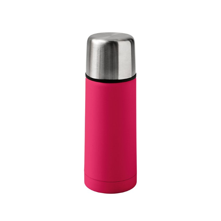 Brandani Thermosfles - Fuchsia - RVS/Rubber - 350 ml