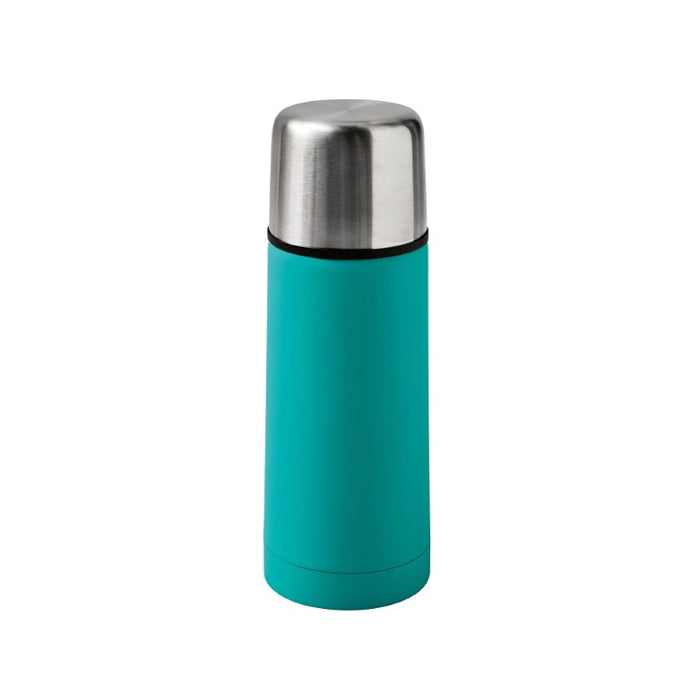 Brandani Thermosfles - Turquoise - RVS/Rubber - 350 ml