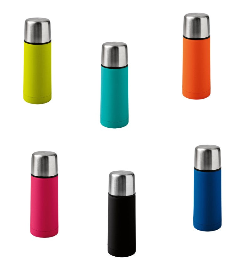 Brandani Thermosfles - Groen - RVS/Rubber - 350 ml